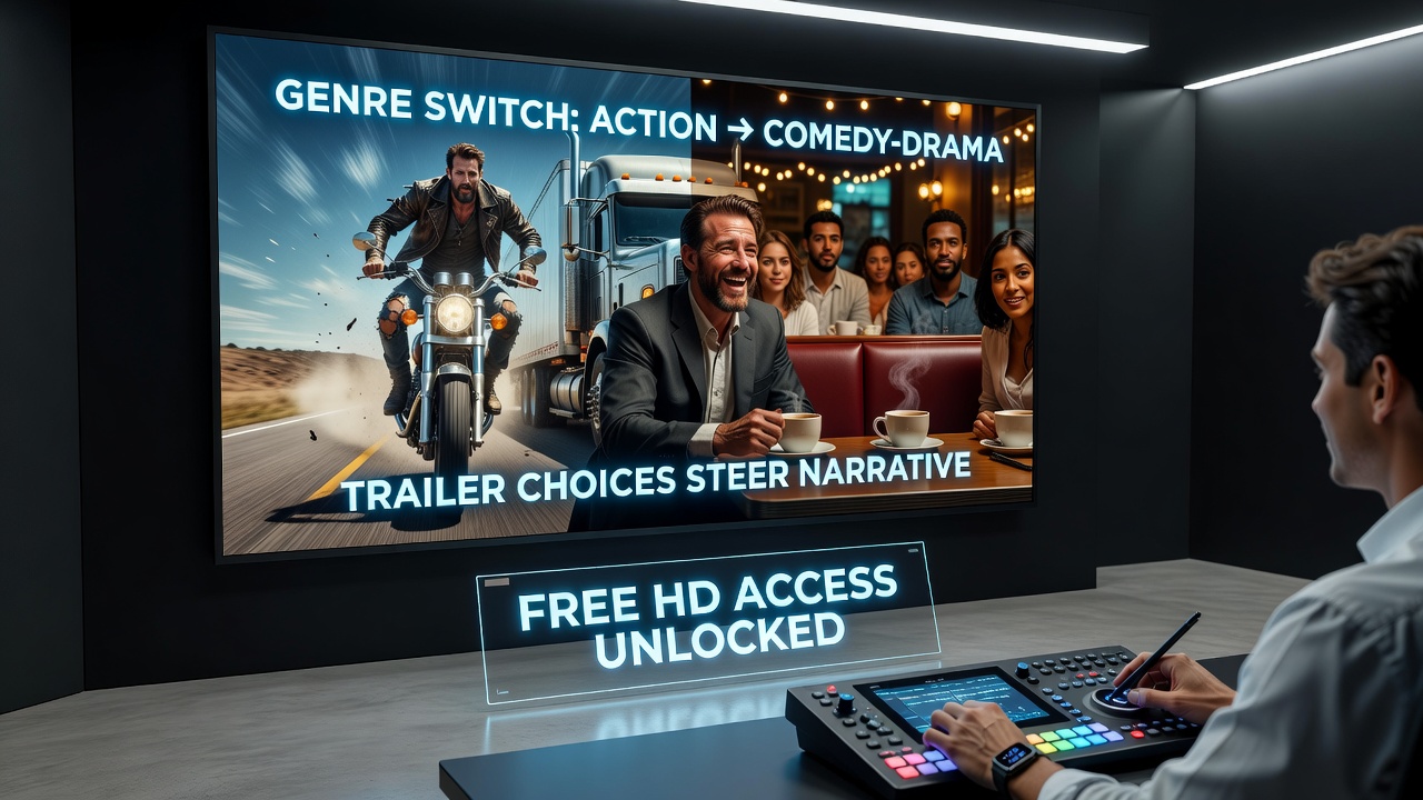 Analysis of trailer scenes guiding genre shifts toward free HD streaming platforms for action comedy drama mixes