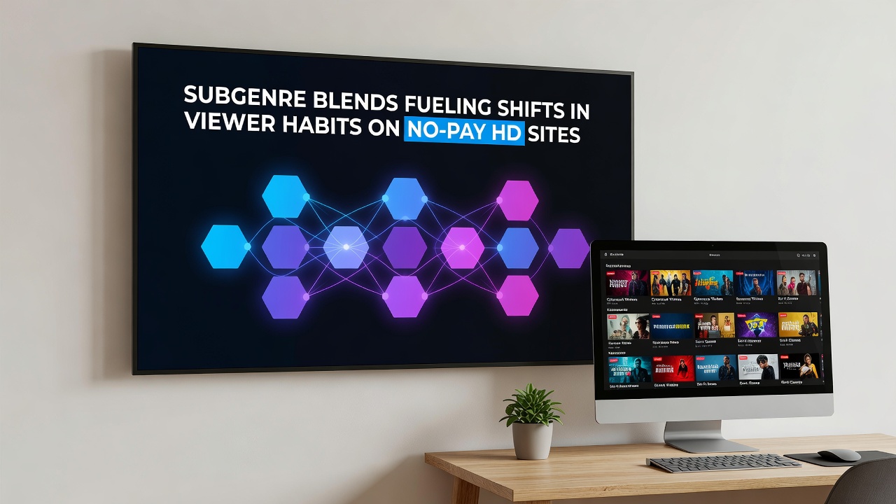 Analytics dashboard displaying viewer habit shifts toward subgenre blends on free HD streaming interfaces