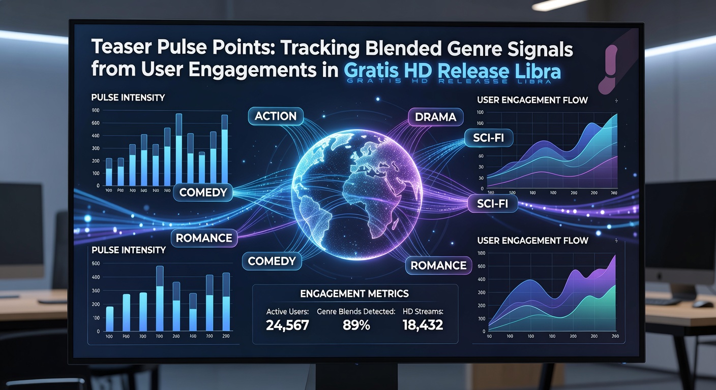 Heatmap of teaser engagement showing blended genre signals from user interactions in HD libraries