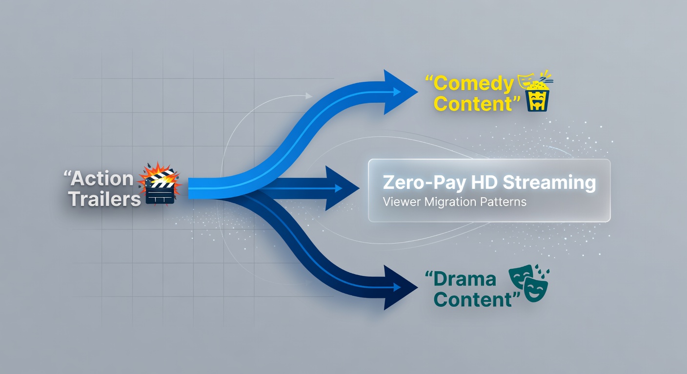 Chart displaying genre preference changes in zero-pay HD streaming during 2026